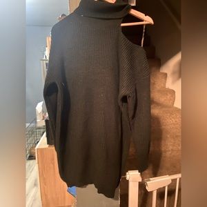 Fashion Nova Knitted All Black Dress, Size S